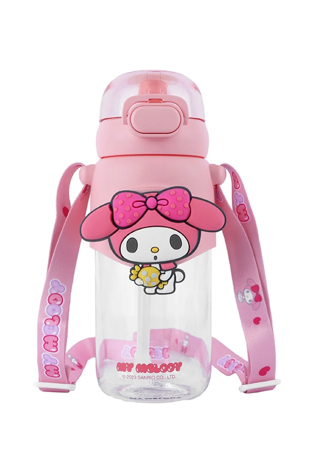 Sanrio Lisanslı Pipetli Kapaklı Suluk (600ml) - My Melody