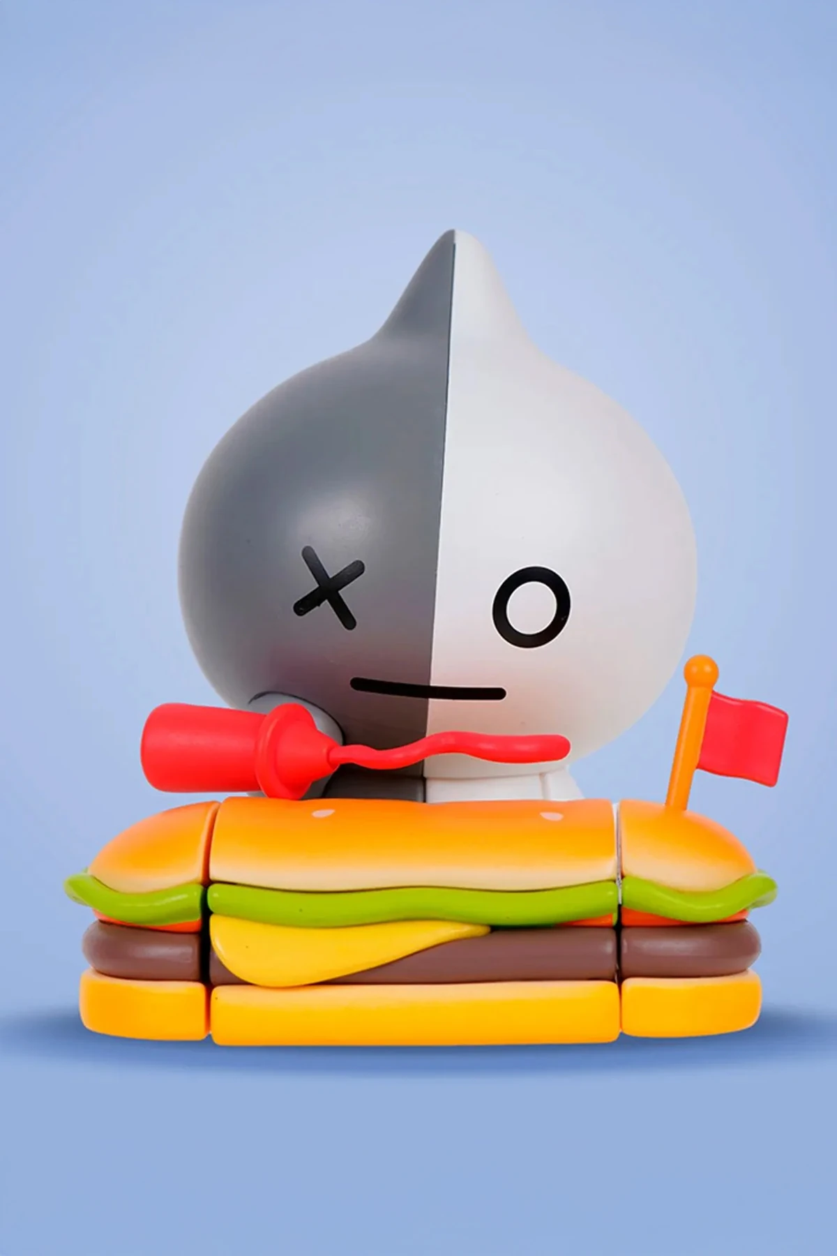 BT21 Lisanslı Burger Parti Serisi Sürpriz Figürlü Kutu - Blind Box