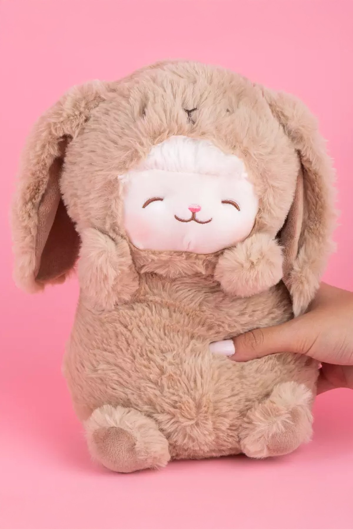 Kostümlü Kuzu Peluş Oyuncak (25cm) - Tavşan