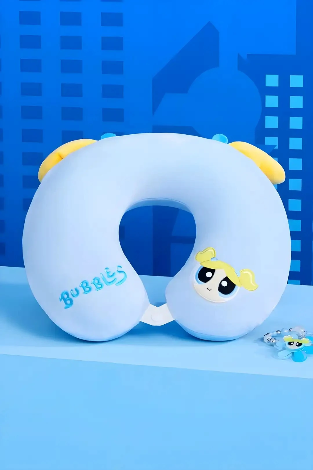 Powerpuff Girls Lisanslı Hafızalı Boyun Yastığı (Bubbles)