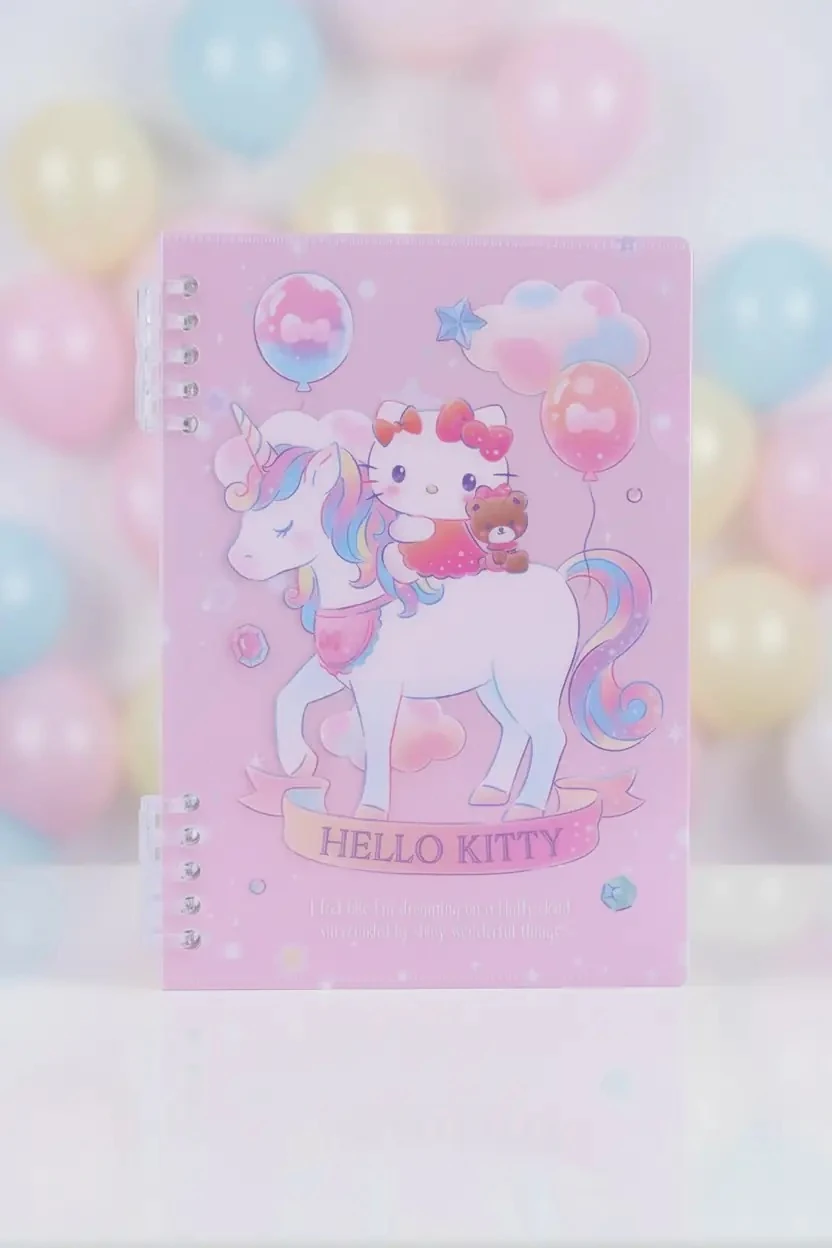 Sanrio Lisanslı Hello Kitty A5 Telli Defter 48 Yaprak 15 CM