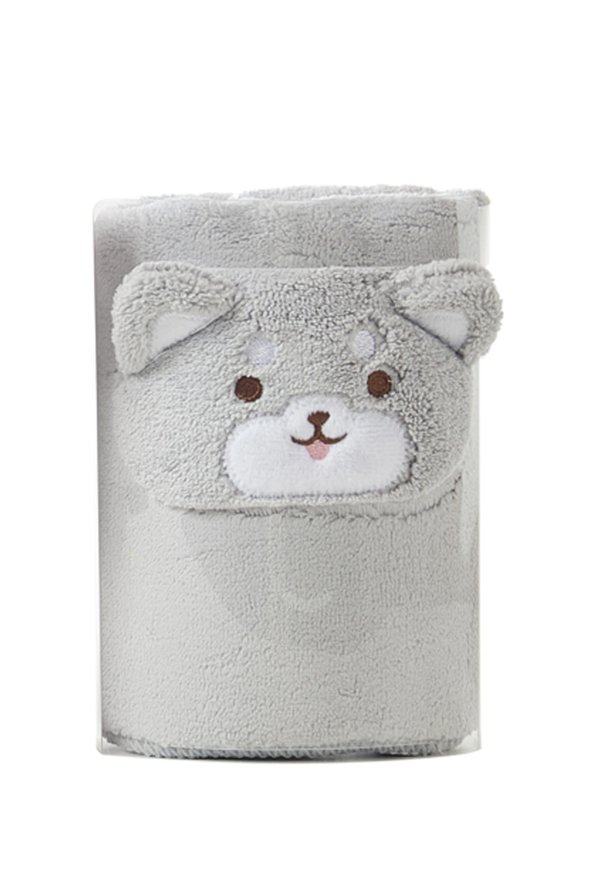 Sevimli Hayvanlar Serisi Emici Saç Havlusu (Shiba Inu)