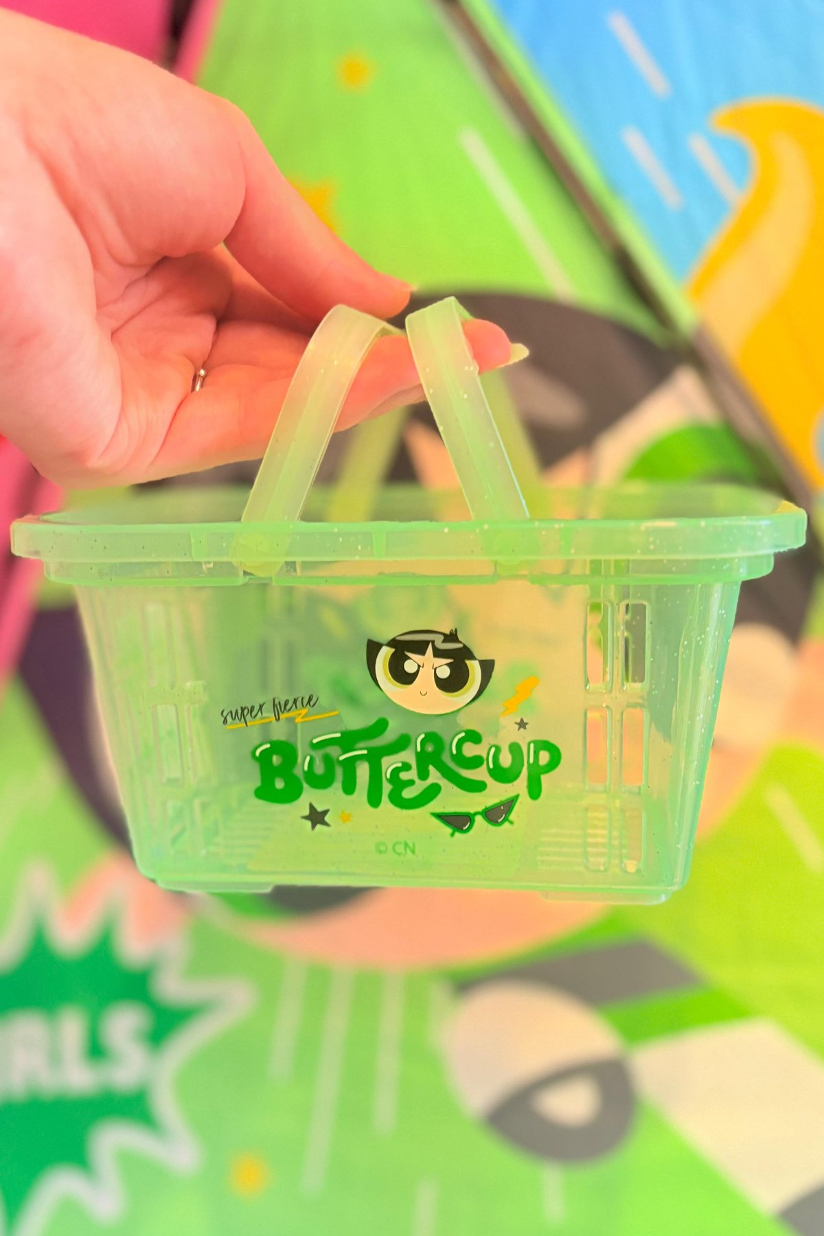 Powerpuff Girls Lisanslı Saplı Mini Sepet Buttercup