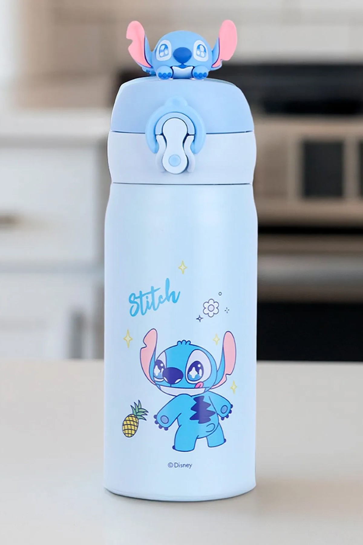 Disney Lilo&Stitch Lisanslı Parti Serisi Ananas Figürlü Termos