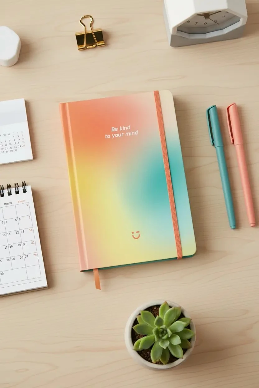 Miniso Lisanslı Aurora Serisi Planlayıcı Defter 80 Yaprak Şık Tasarım Yeşil A5
