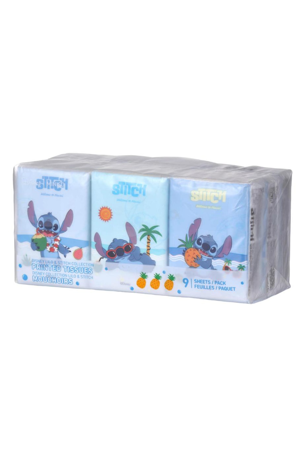 Disney Lilo & Stitch Lisanslı Baskılı Mendiller 9Yp. (9 Paket)