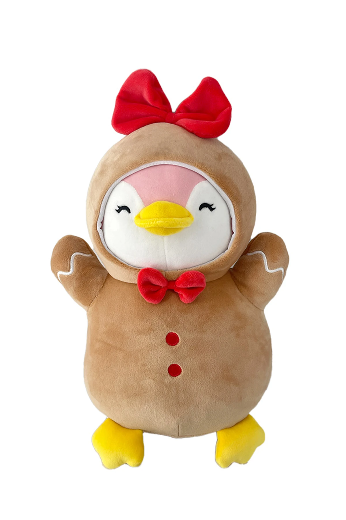 Mini Family Serisi Gingerbread Man Peluş Oyuncak - Pembe Penpen