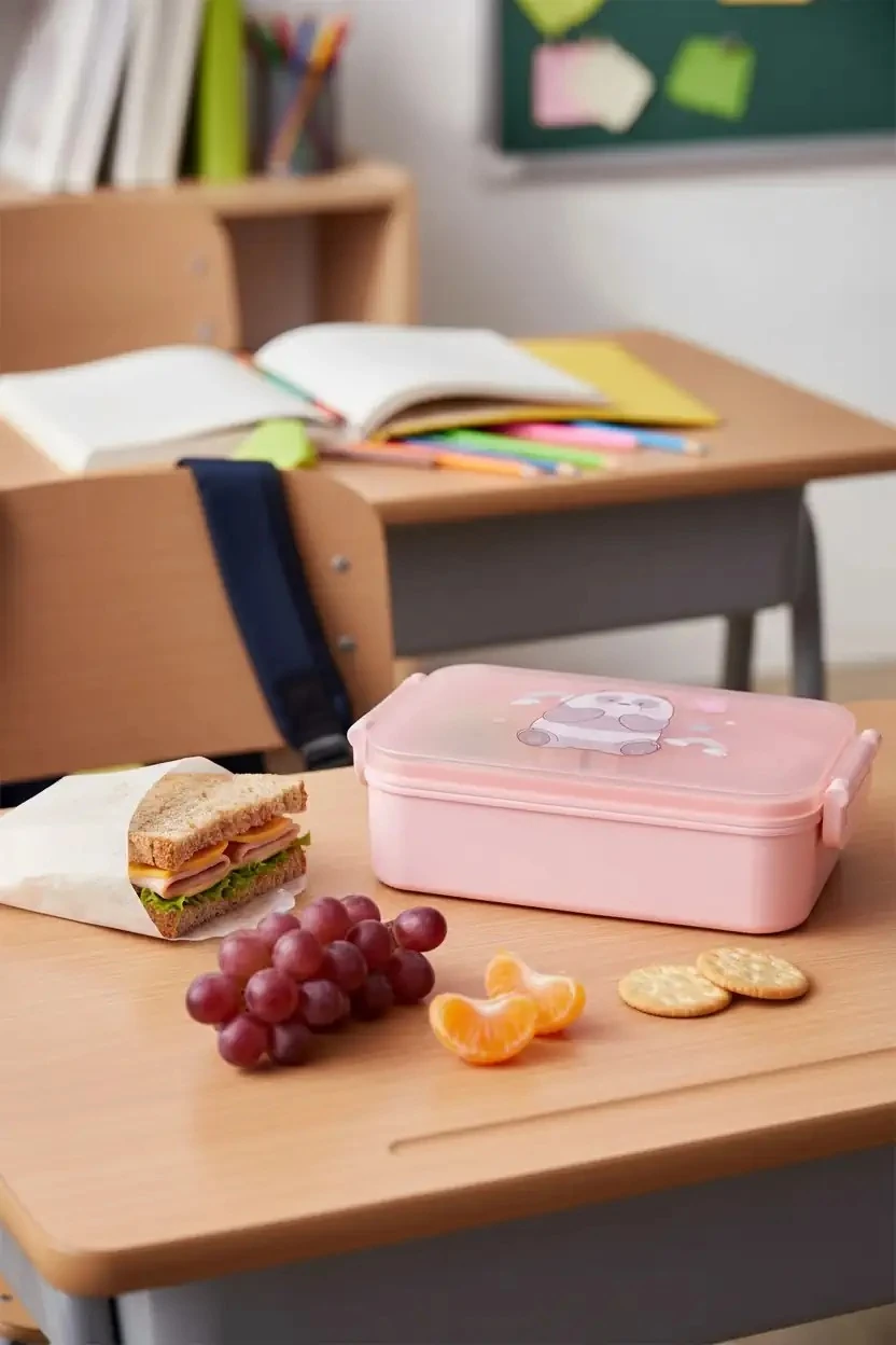 We Bare Bears Lisanslı Çatal Kaşıklı Yemek Kabı (470Ml) - Panda