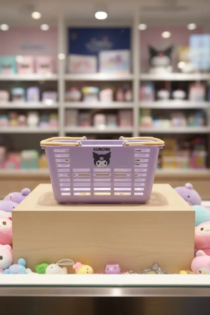 Sanrio Lisanslı Renkli Saplı Mini Sepet