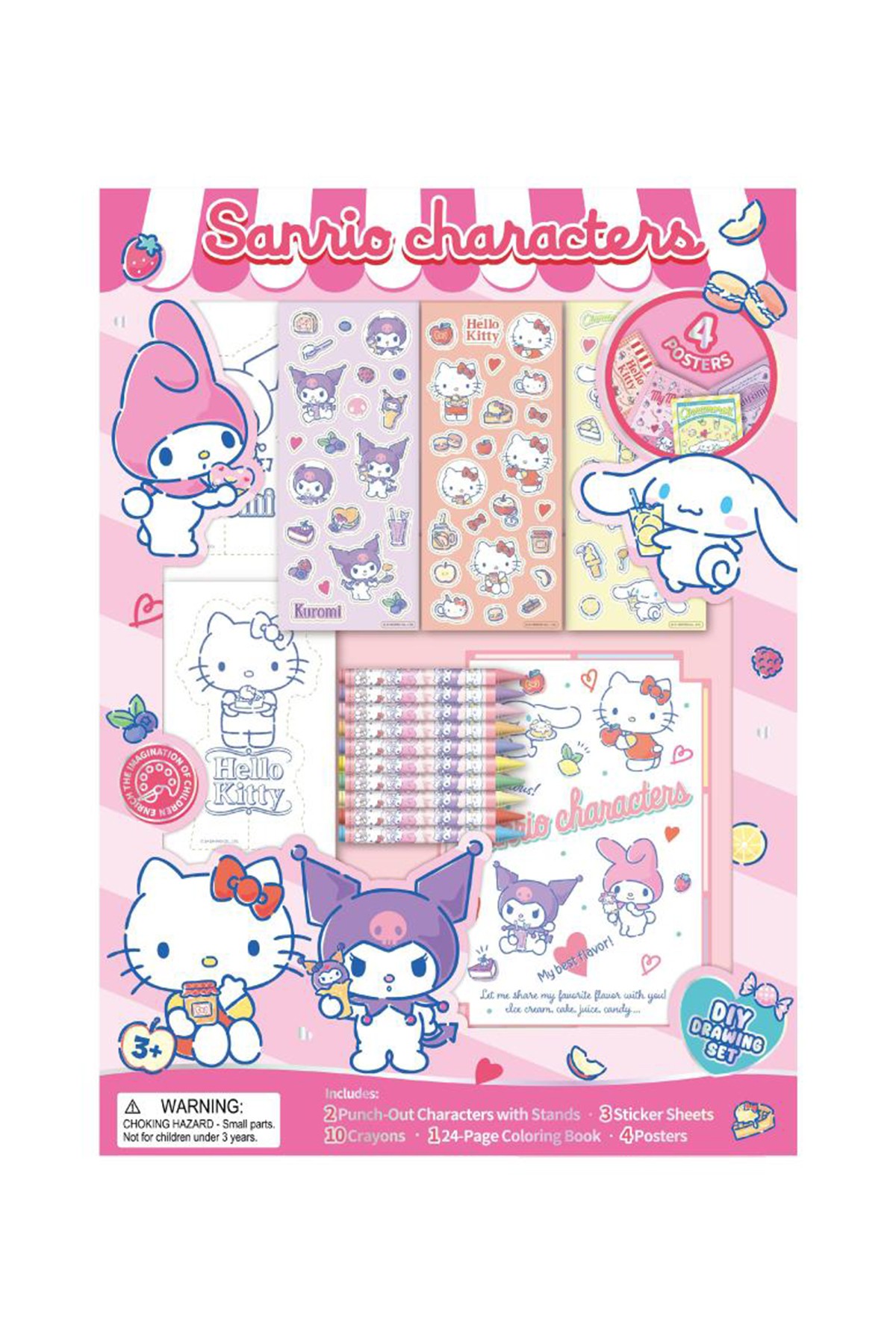 Sanrio Lisanslı Tatlı Serisi Sanrio Karakterli Kendin Yap Boyama Seti