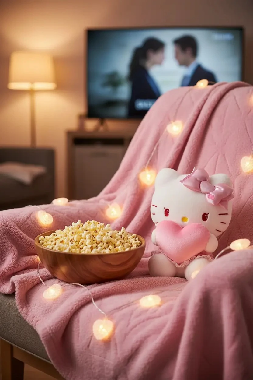 Hello Kitty Lisanslı Sevgililer Günü Serisi 10 inç Oturan Peluş Oyuncak