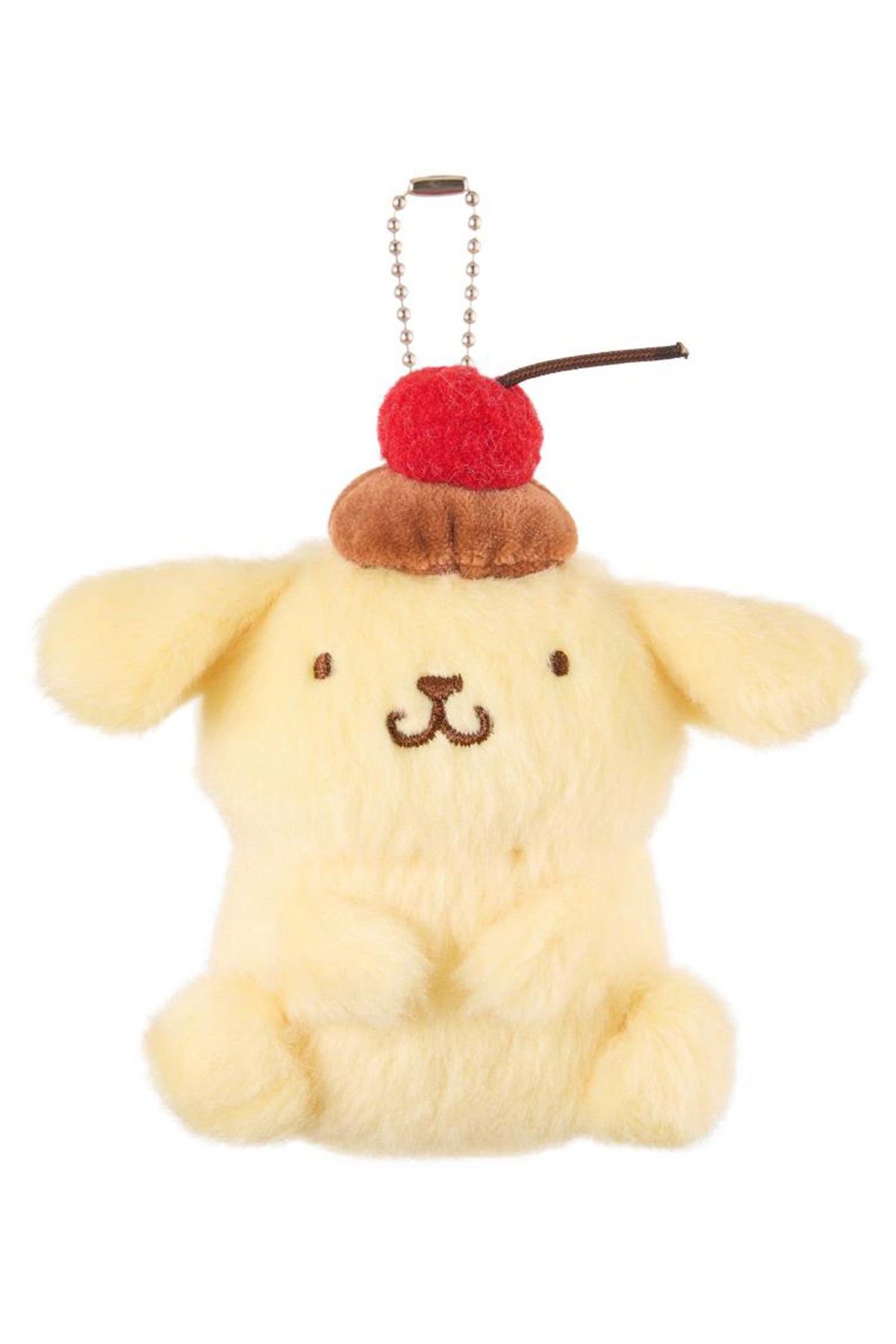 Sanrio Lisanslı Kiraz Serisi Peluş Çanta Süsü Anahtarlık 10Cm - Pompompurin