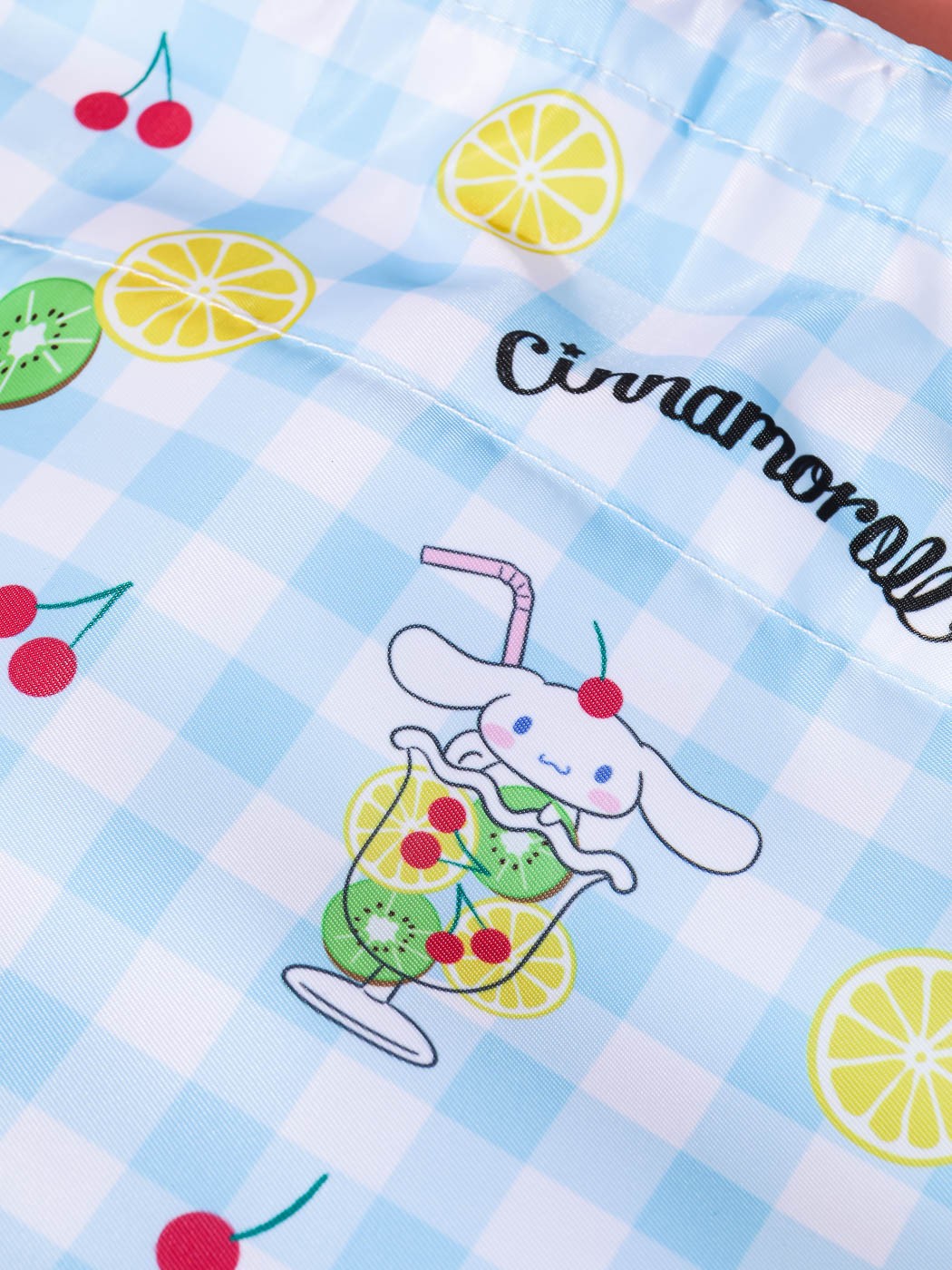 Sanrio Lisanslı Büzgülü Ağızlı Yiyecek Çantası - Cinnamoroll