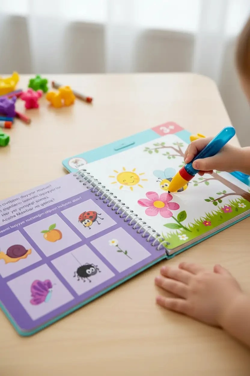 Lino Aqua Magic Book Mevsimler – Sihirli Ve Tekrar Kullanılabilir Boyama Kitabı