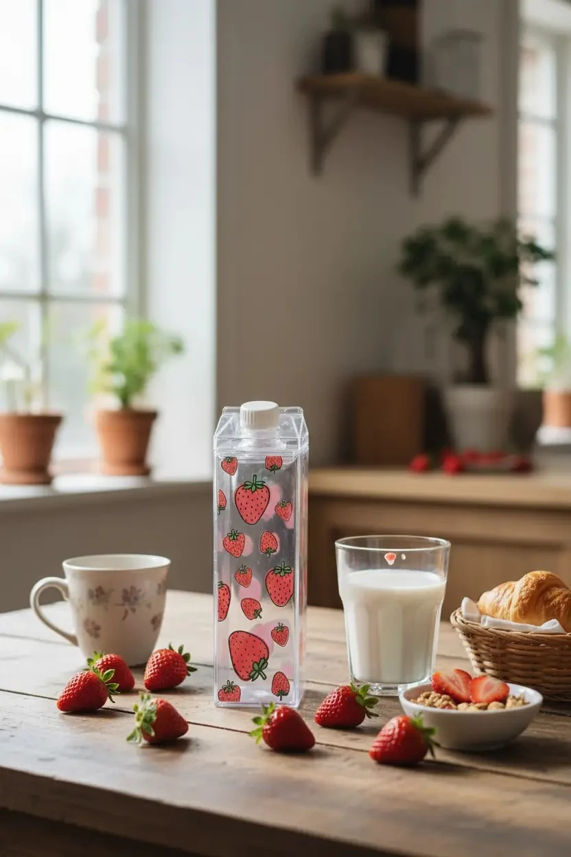 Mystyle 500 Ml Mika Süt Şişesi( Çilek )