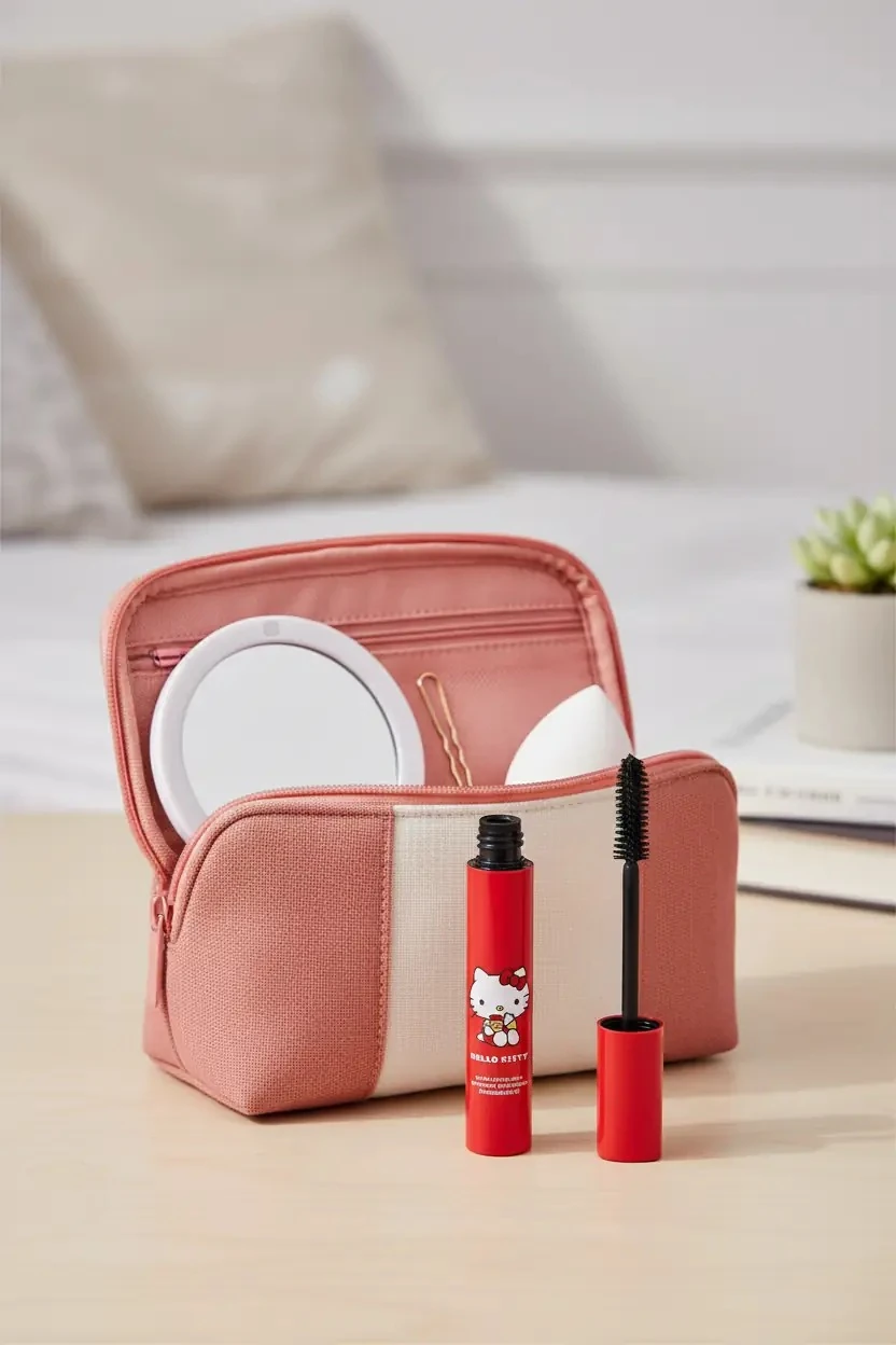 Sanrio Lisanslı Hello Kitty Uzatıcı Maskara – Uzun, Kıvrık ve Belirgin Kirpik Görünümü