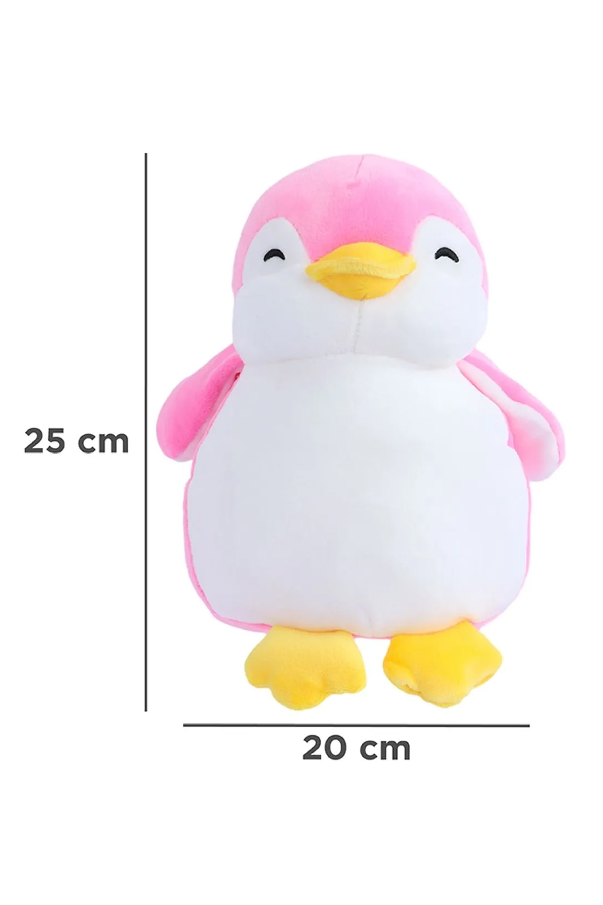 23cm Penguen Peluş Oyuncak (Barbie Pembesi)