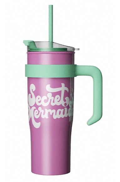 Sweet Funk Serisi Pipetli Büyük Kapasiteli Bardak (1600mL)