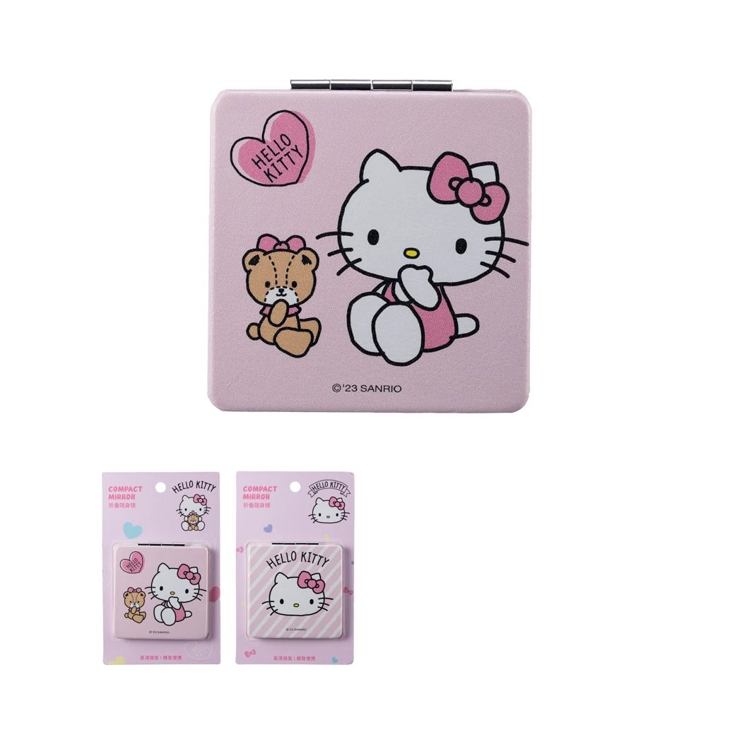 Sanrio Lisanslı Hello Kitty Çift Taraflı Katlanabilir Ayna (
