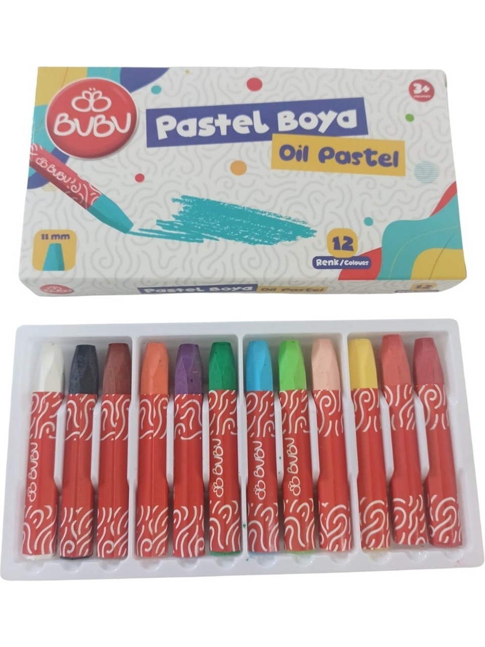 Bu-Bu Pastel Boya 12 Renk