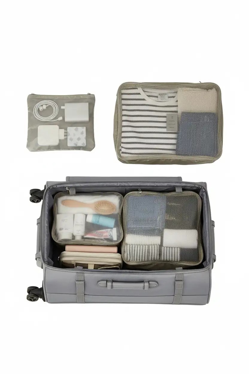 Minigo Serisi 4'lü Seyahat Çantası Seti - Haki