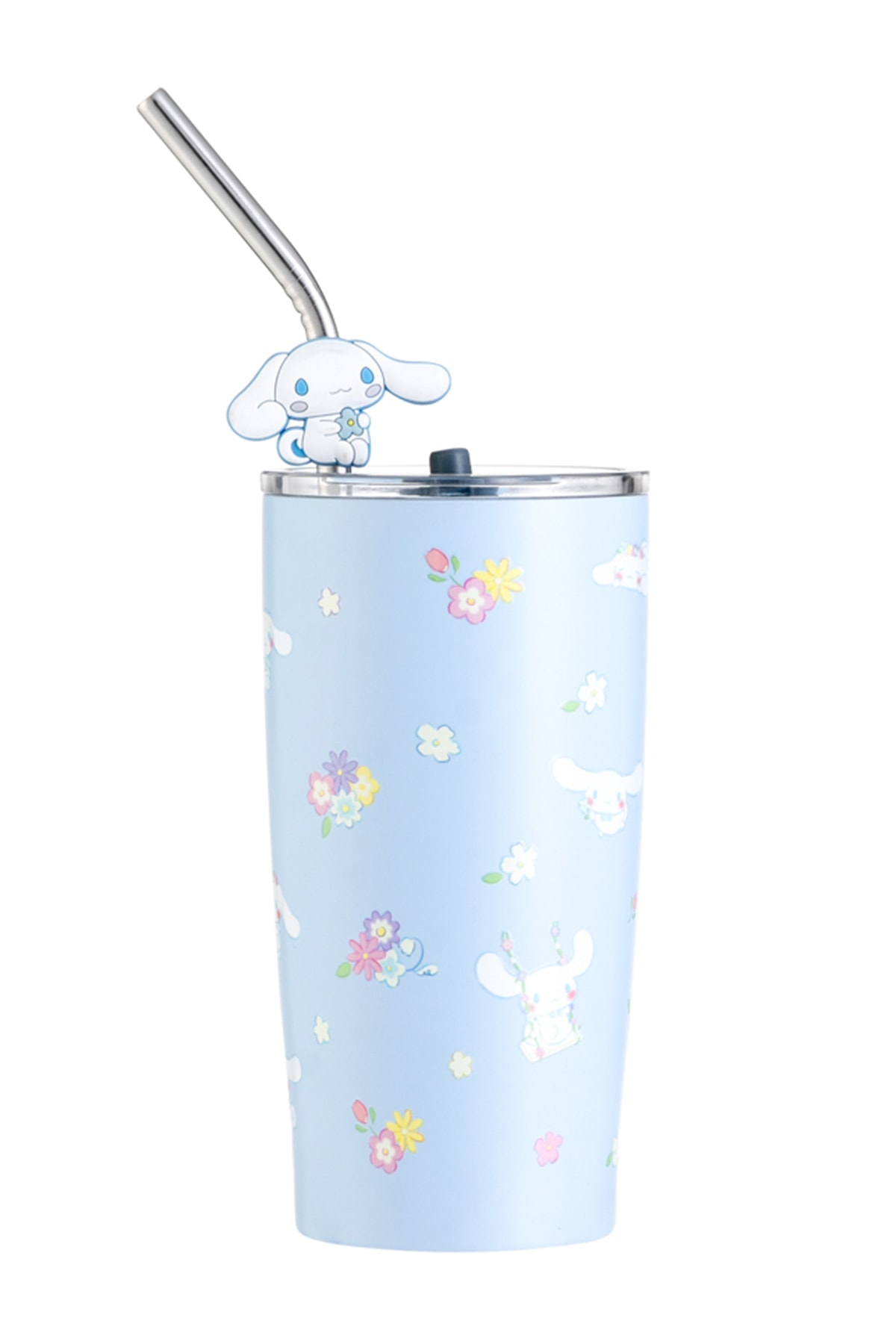 Sanrio Lisanslı Cinnamoroll Pipetli Çelik Matara (580mL)