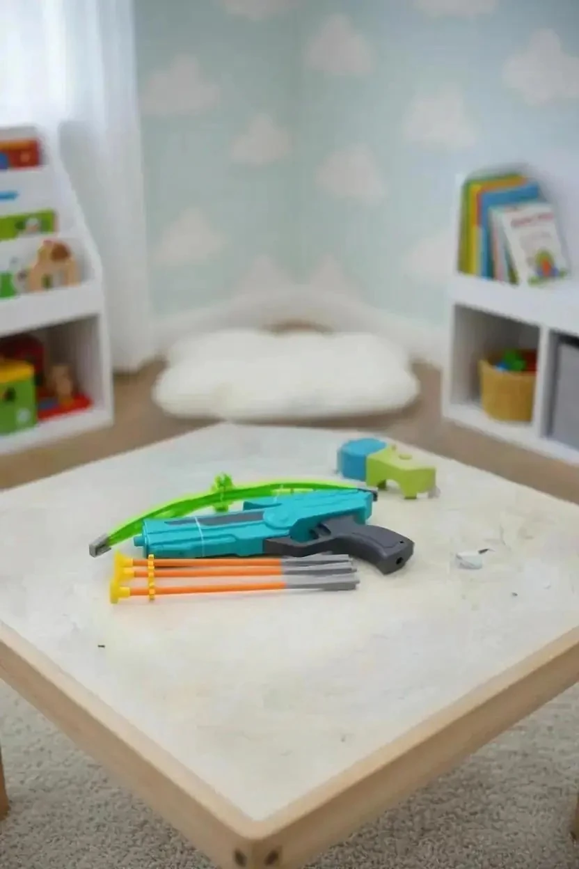 Miniso Lisanslı Atış Serisi Hedefli Oyuncak Seti – Yeşil 33.4 Cm