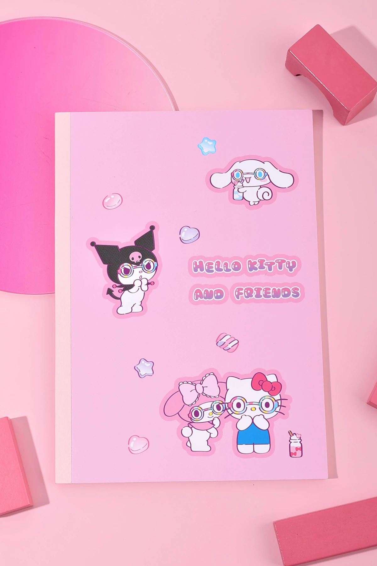 Hello Kitty ve Arkadaşları Lisanslı B5 Dikişli Not Defteri