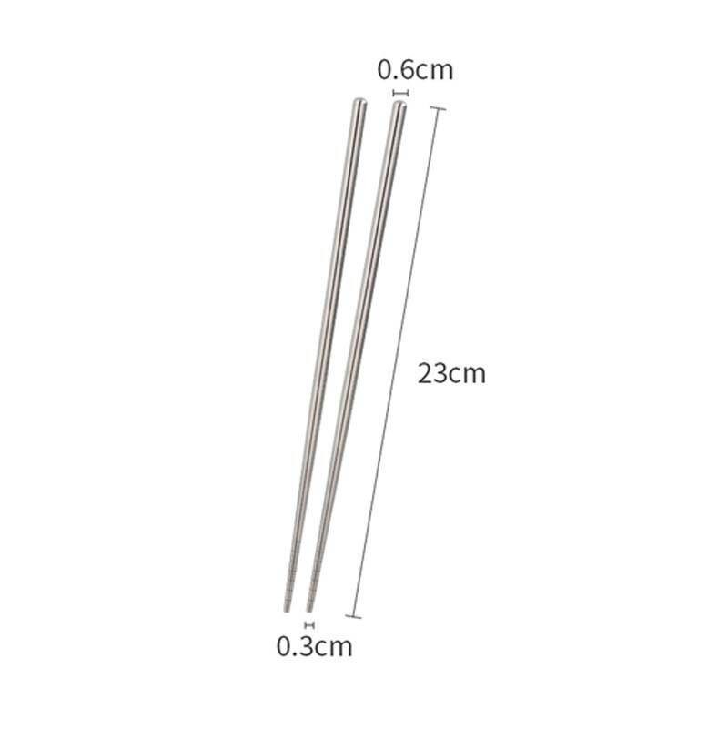 Paslanmaz Çelik Chopstick 3 Çift 23 cm