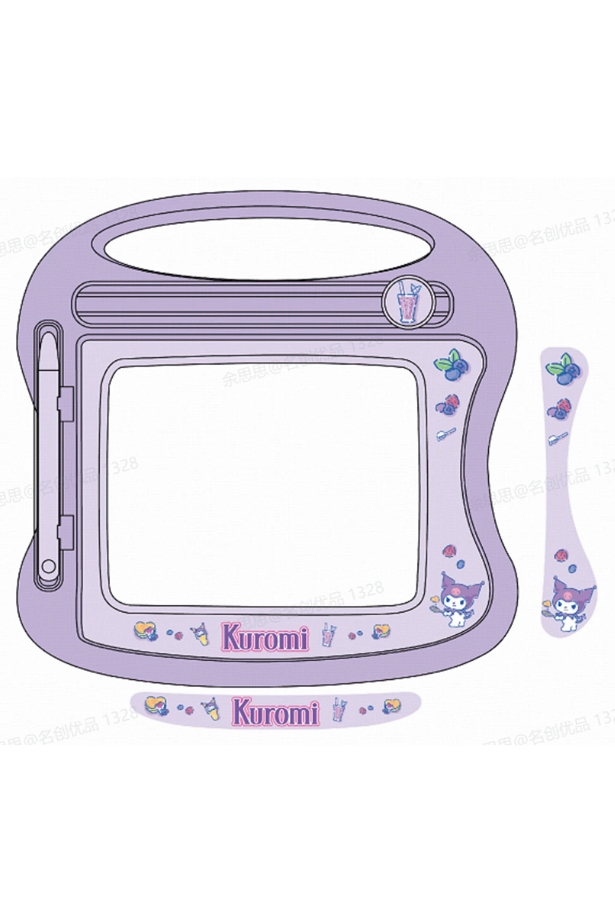 Sanrio Lisanslı Hello Kitty ve Arkadaşları Tatlı Serisi Manyetik Çizim Tahtası