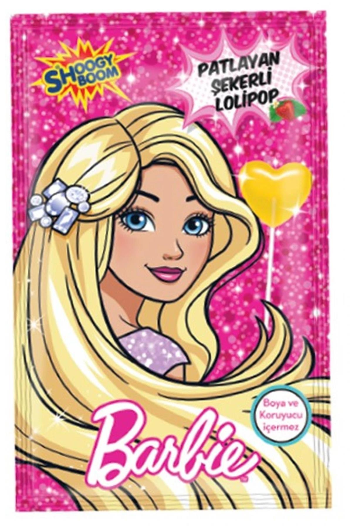 Barbie Lisanslı Patlayan Şekerli Lollipop - Eğlence Dolu Tat