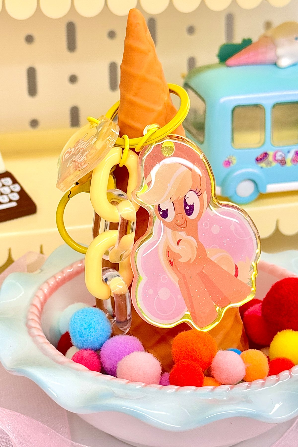 My Little Pony Lisanslı Lazer Akrilik Anahtarlık