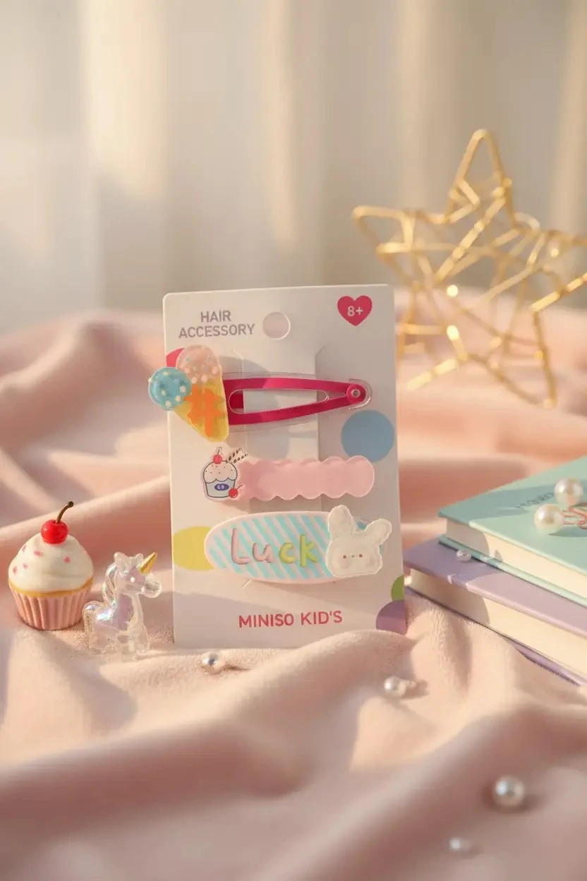 Eğlenceli Ayı Serisi Saç Tokaları 3 adet