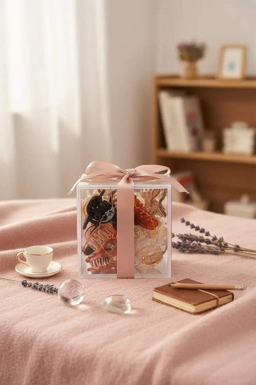 Kutulu Mini Kıskaç 14'lü Toka Seti