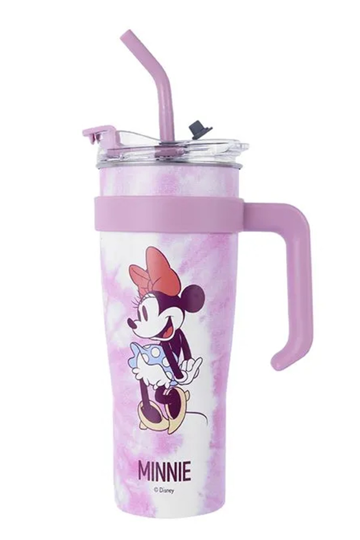 Mickey Mouse Lisanslı Pipetli Tutacaklı Termos (1600ml) - Minnie