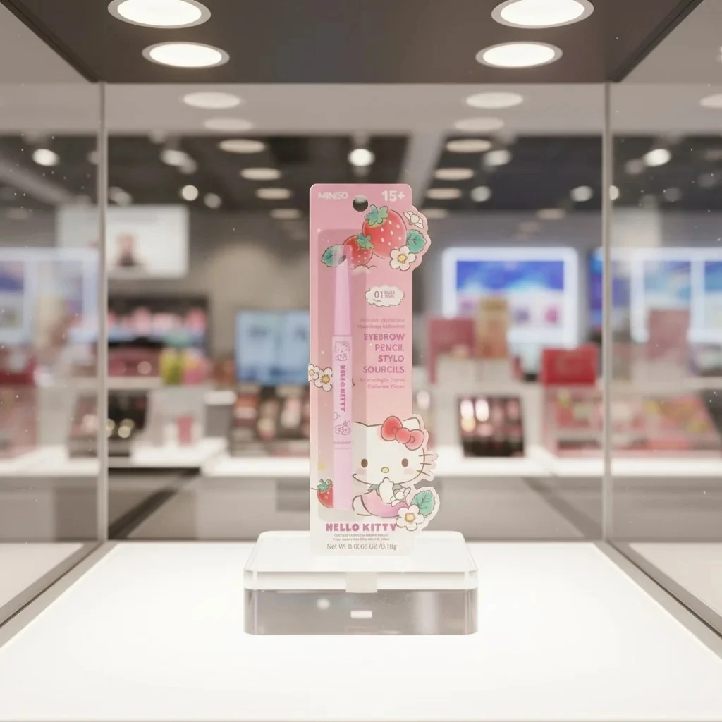 Sanrio Lisanlı Hello Kitty Kaş Kalemi - Siyah