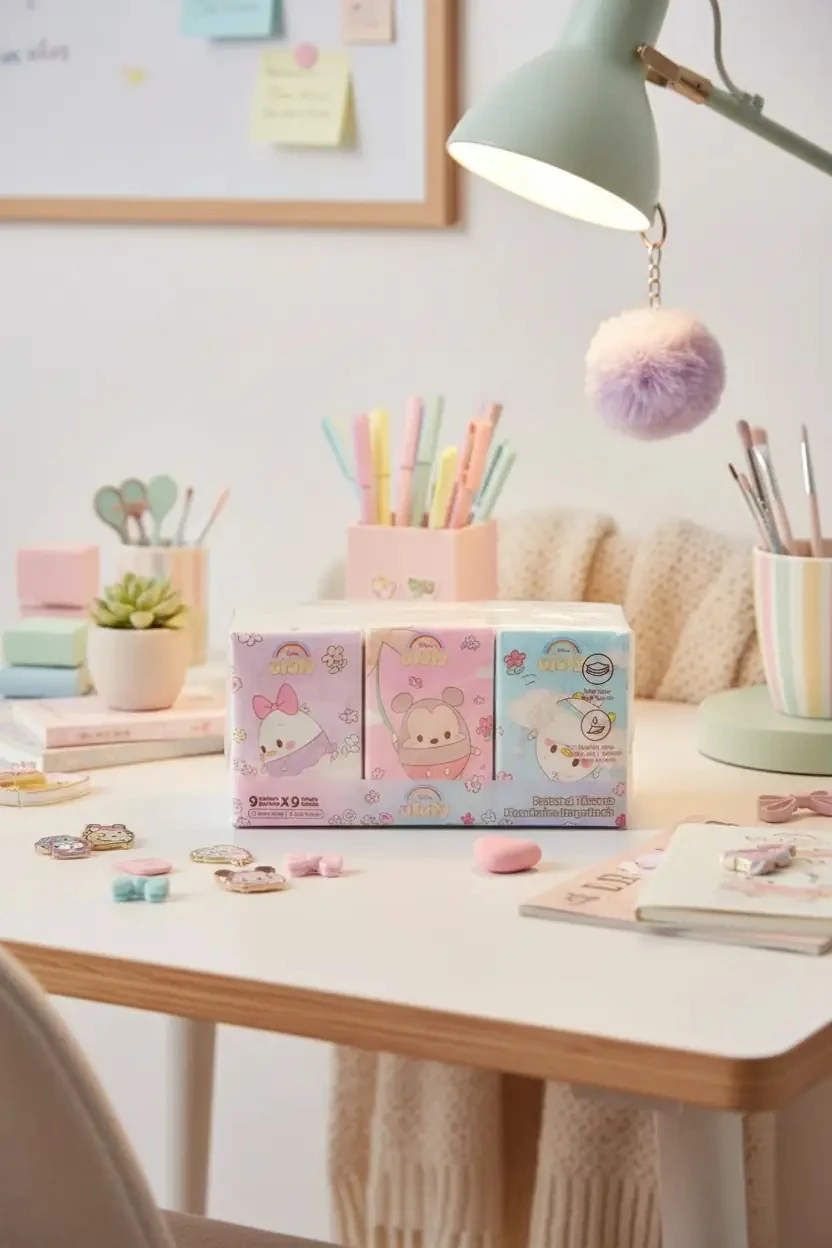 Disney Lisanslı Ufufy Serisi Baskılı Kağıt Mendil 9 Yp.  (9 Paket)