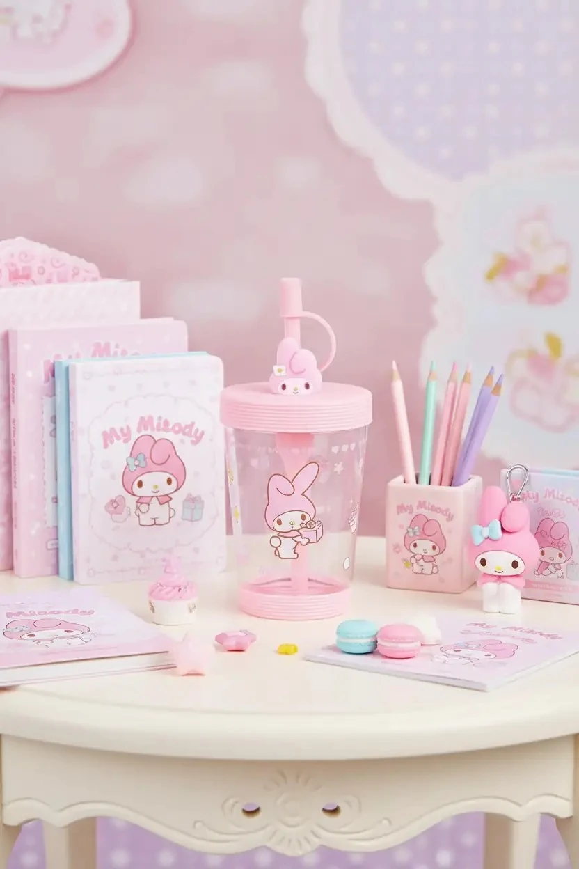 Sanrio Lisanslı Pipetli Plastik Şişe (535ml) - My Melody