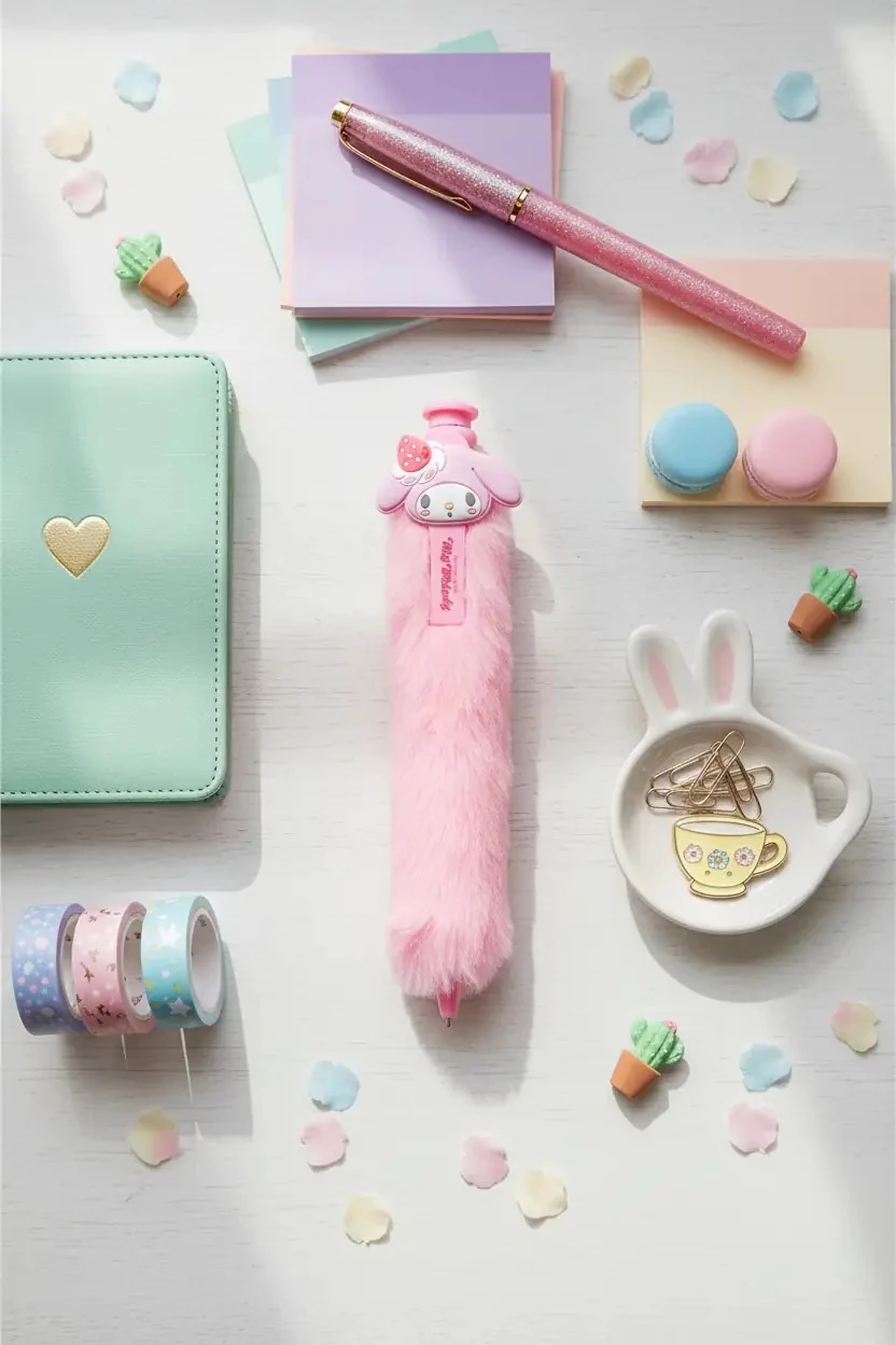 Sanrio Lisanslı My Melody Peluş Tükenmez Kalem 27 Cm
