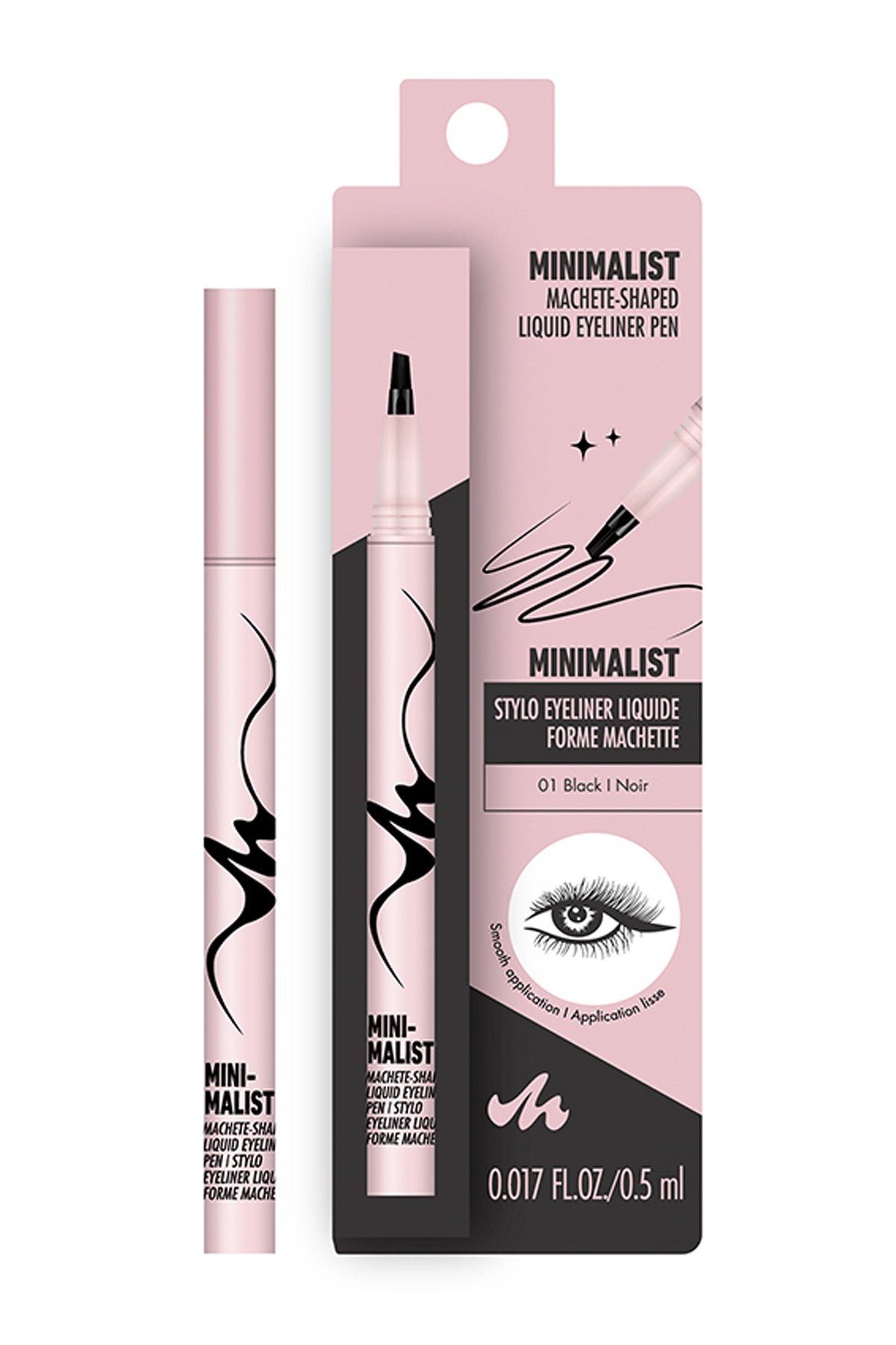 Minimalist Serisi Kesik Uçlu Eyeliner (01 Siyah)