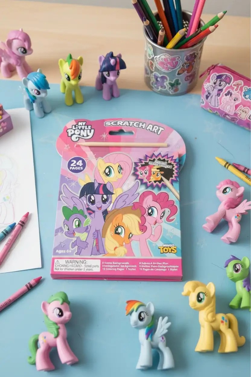 My Little Pony Lisanslı Çizik Boyama