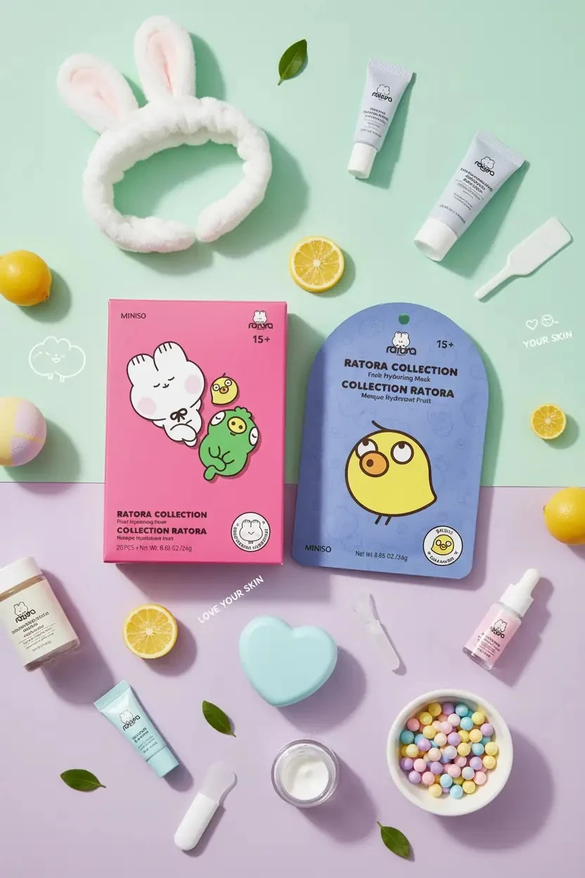 Miniso Lisanslı Ratora Serisi Meyve Özlü Kağıt Yüz Maskesi – Limon
