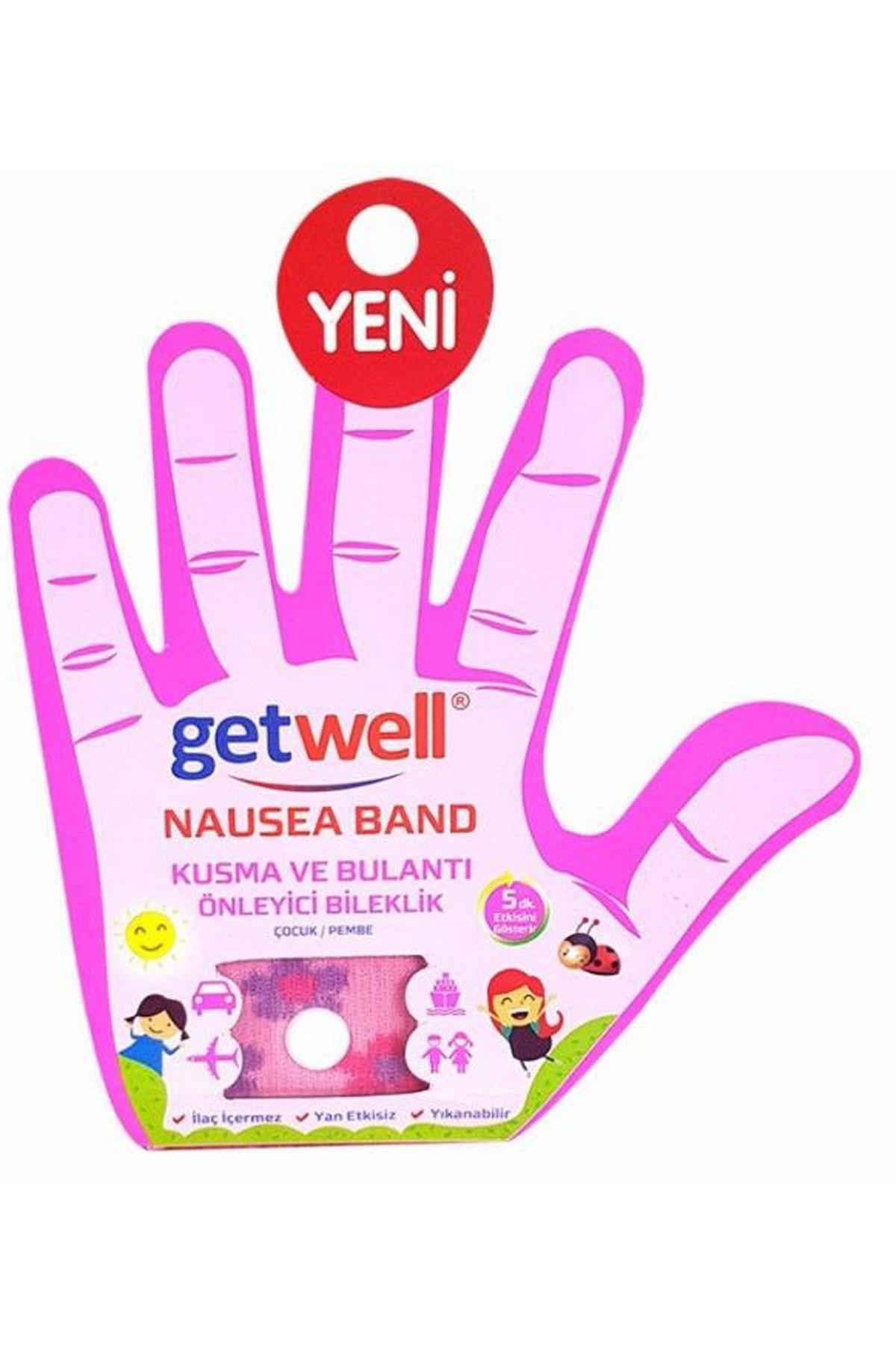 Çocuklar İçin Pembe Bulantı Bilekliği