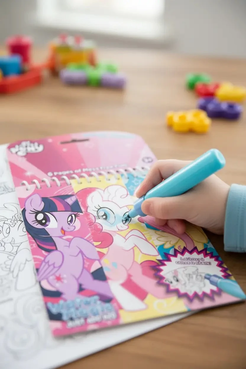 My Little Pony Lisanslı Sihirli Suyla Renklenen Yeniden Kullanılabilir Sulu Boya Aktivite Seti