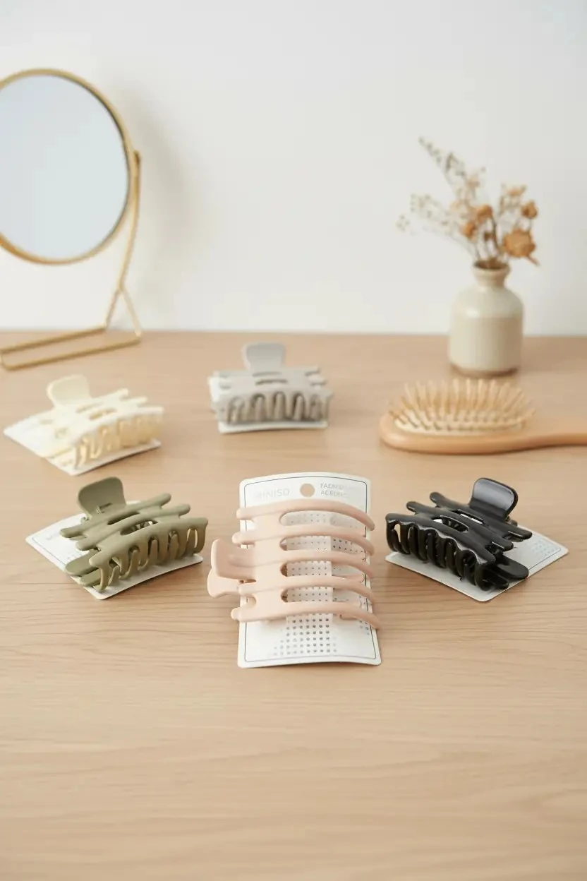 Miniso Lisanslı Basic Serisi Büyük At Kuyruğu Tokası – Güçlü Tutuşlu & Sade Saç Aksesuarı