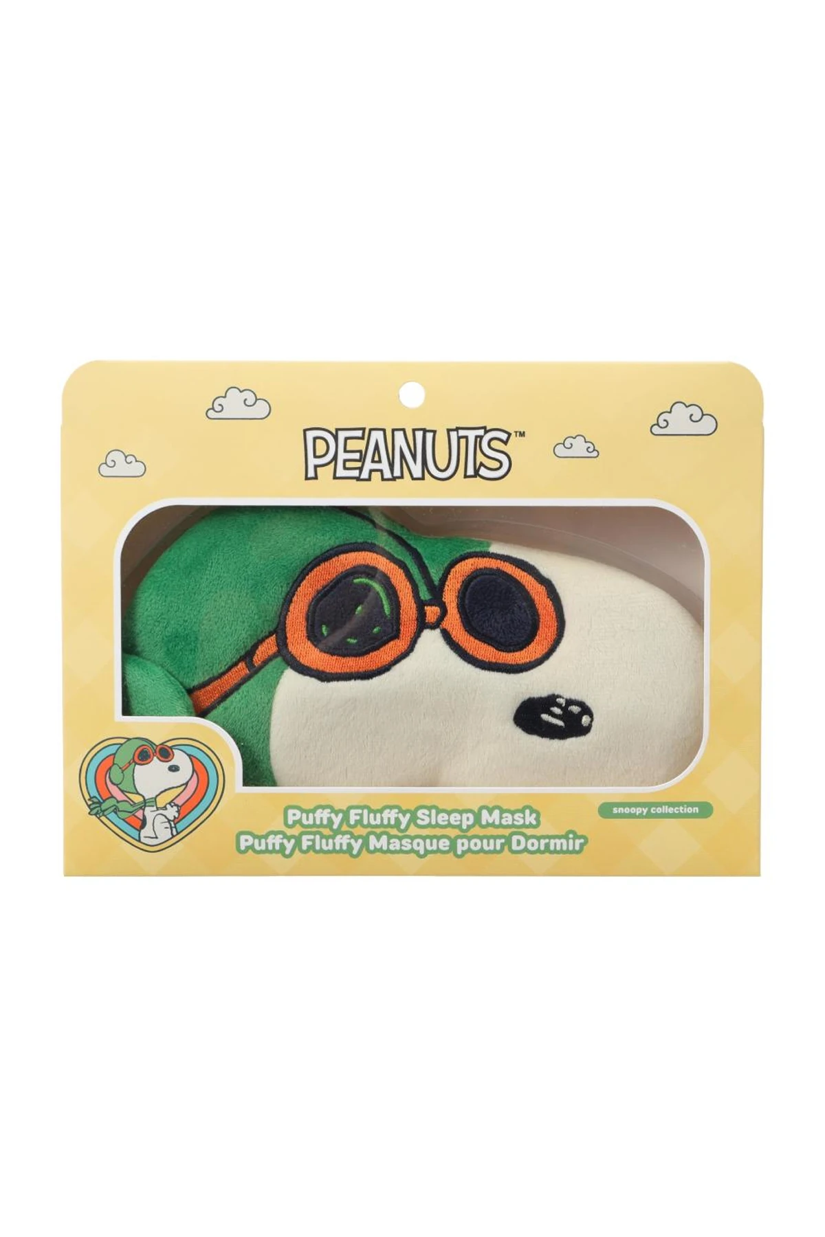 Snoopy Lisanslı Puffy Fluffy Uyku Maskesi (Güneş Gözlüğü)