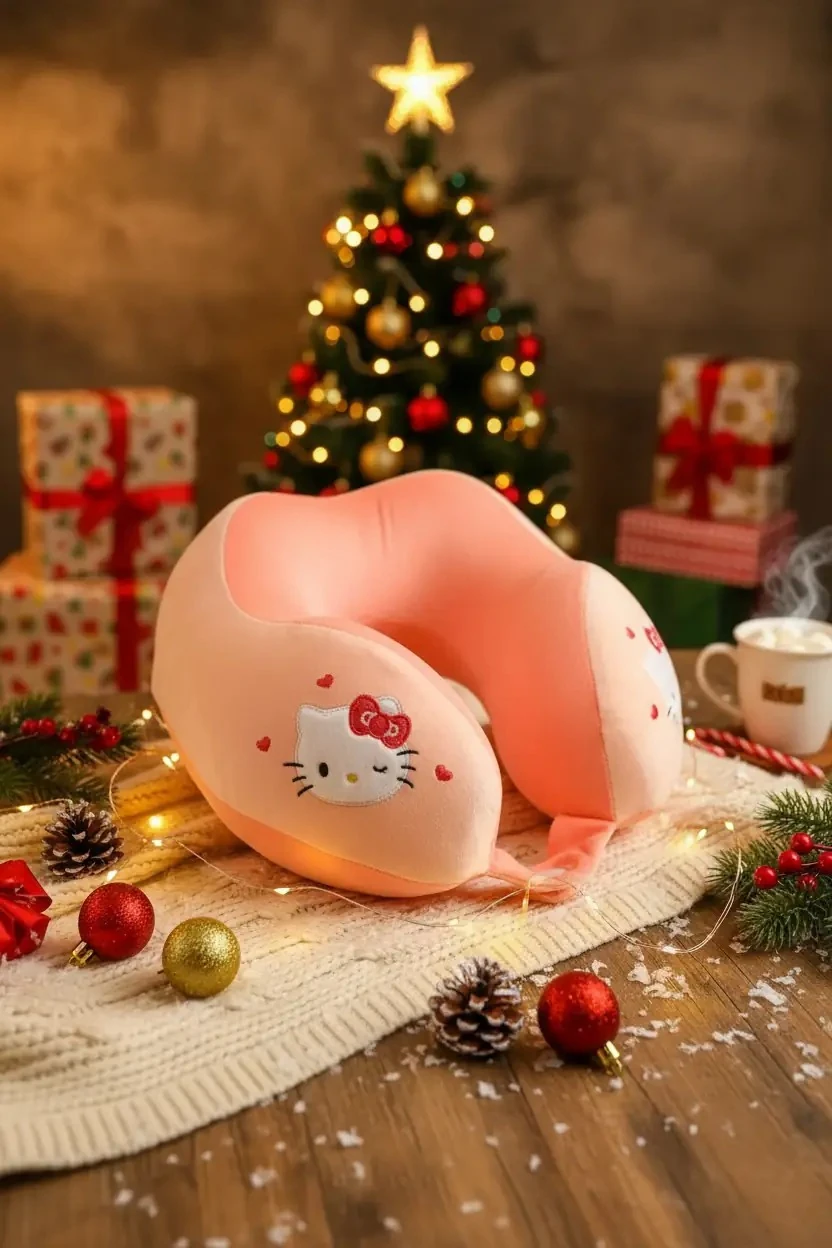 Sanrio Lisanslı Hafızalı Boyun Yastığı (Hello Kitty)