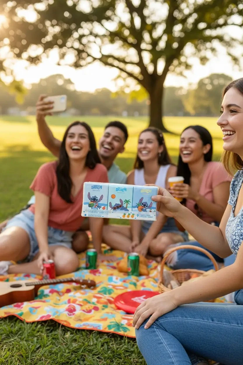 Disney Lilo & Stitch Lisanslı Baskılı Mendiller 9Yp. (9 Paket)