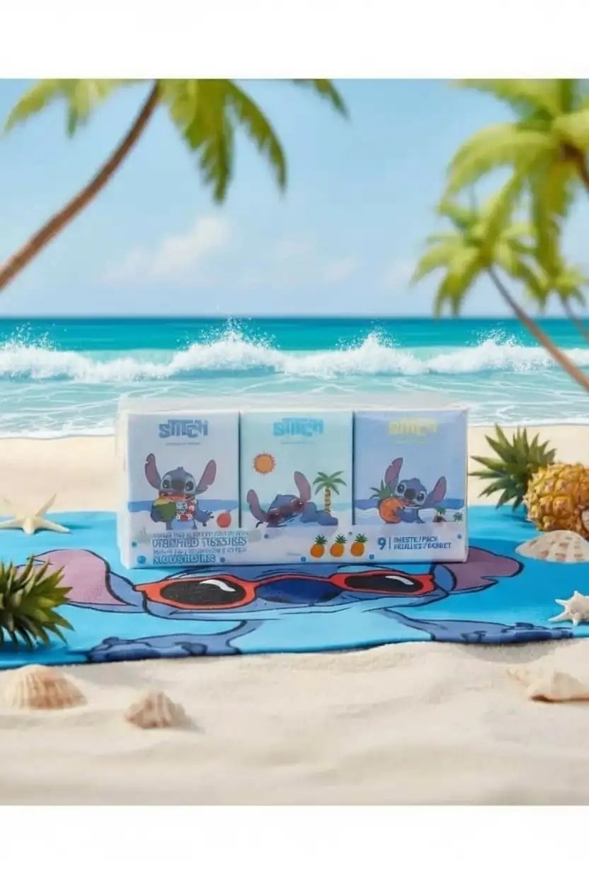 Disney Lilo & Stitch Lisanslı Baskılı Mendiller 9Yp. (9 Paket)