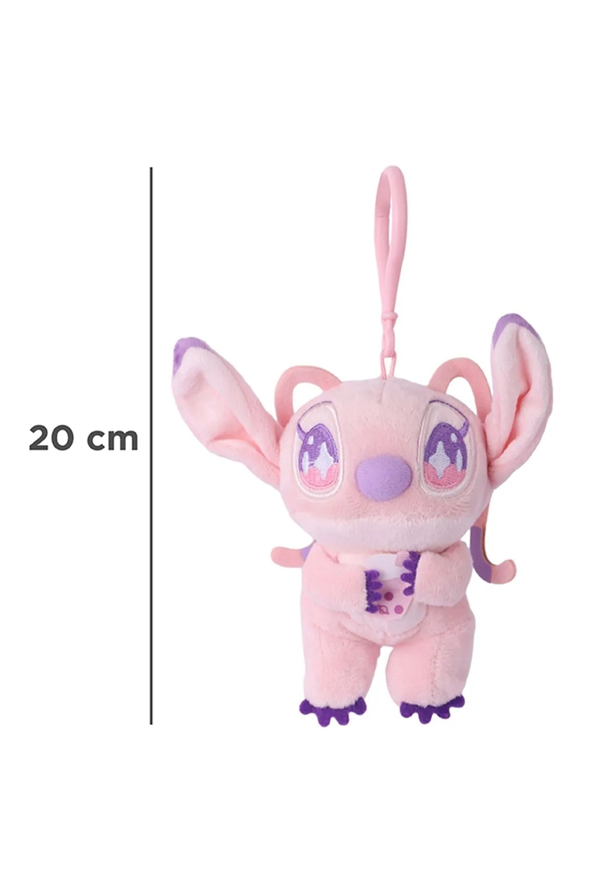 Disney Lilo&Stitch Lisanslı Parti Serisi Peluş Çanta Süsü Anahtarlık - Angel